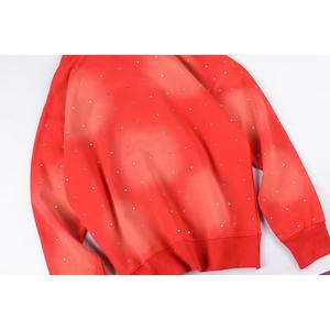 Sweat-shirts pour hommes à strass, vente chaude, avec logo et design personnalisés, respirants, à fermeture éclair, basiques, sweat-shirts personnalisés à strass - Product Image 6