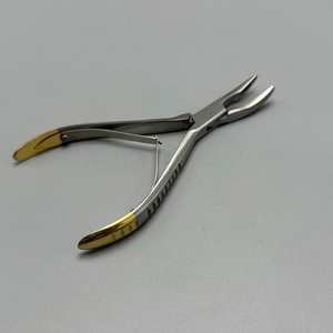 Instrumentos quirúrgicos ortopédicos manuales de acero inoxidable hueso Rongeur doble articulación recta y curvada para cirugía general - Product Image 3