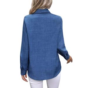Chemise de travail boutonnée à manches longues pour femmes - Product Image 2