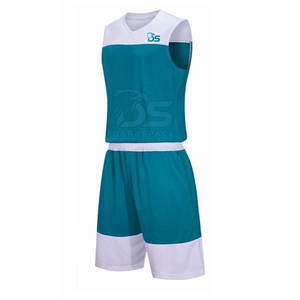Ensemble d'uniformes de basketball de qualité supérieure, 100 % polyester respirant, manches courtes, grandes tailles, design personnalisable, dernier style - Product Image 3
