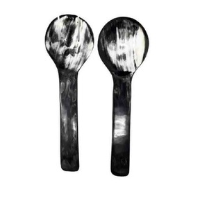 Cuchara de cuerno de búfalo natural, vajilla hecha a mano de tamaño personalizado, cuchara de cocina artesanal segura para alimentos ecológica duradera - Product Image 3