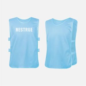 Logotipo personalizado en blanco, Chaleco de entrenamiento de fútbol Pinnies, chaleco de fútbol barato, chaleco de fútbol de malla, Baberos de fútbol - Product Image 1