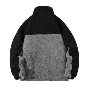 <b>Men's</b> Comfortable Sherpa Lined <b>Trucker</b> <b>Jacket</b> Warm for Winter and Cold Weather with Stand Collar High Street Style - Product Image 3