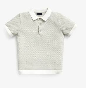 Polo ecológico de algodón orgánico para niños, tejido de punto de estilo sostenible e informal para niños - Product Image 4
