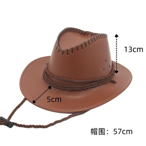 Sombrero Vaquero Occidental con Logotipo Personalizado |   Sombrero Vaquero de Fieltro Premium para Hombre y Mujer |   Fabricante a Granel OEM ODM Pakistán - Product Image 2