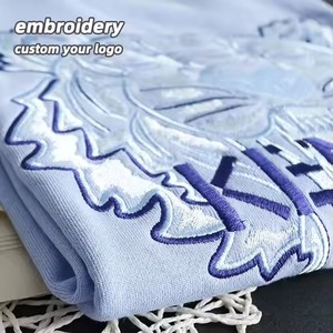 Venta al por mayor liso camiseta bordado Dtg impresión camisetas personalizado bordado Logo diseño Unisex en blanco hombres algodón Casual 2 piezas - Product Image 2