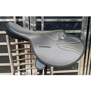 Sillín de caballo de carreras sintético de larga duración Sillín de ejercicio de velocidad de árbol de plástico fuerte Racer para carreras de caballos - Product Image 1