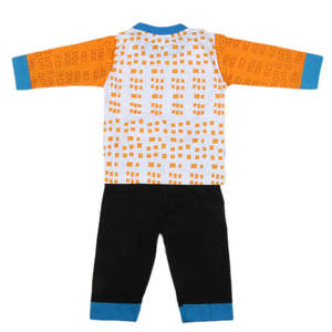 <b>Boys</b> Full Sleeves 2 Pcs <b>Suit</b> - Orange - Product Image 6
