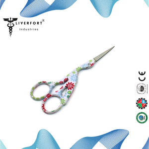 กรรไกรสแตนเลสสำหรับงานปักแนววินเทจคมสำหรับงานหัตถกรรมการออกแบบนกกระสา - Product Image 3