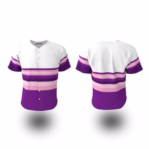 Gran oferta, camiseta de béisbol transpirable de Color personalizado, 100% poliéster, venta al por mayor, logotipo OEM, uniforme de béisbol de talla grande de secado rápido - Product Image 3