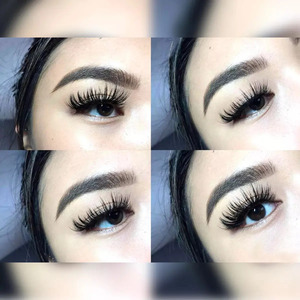 5-Pair Kit of 3D Long-Lasting Thick Mink Crisscross False <b>Eyelashes</b>, 1.5 cm - Assorted Colors - Product Image 2