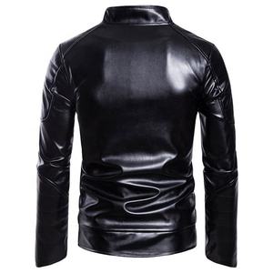 Vestes en cuir pas cher prix haute qualité vestes en cuir noir veste en cuir d'hiver pour hommes 2026 - Product Image 4