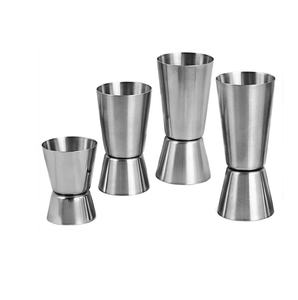 Verre à liqueur Jigger en acier inoxydable durable avec poignée Accessoires de bar de barman professionnel Verre Jigger - Product Image 3