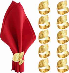 Wholesale <b>Wedding</b> Plating Golden Wire Metal Napkin Buckle Simple Wire <b>Wrap</b> Napkin Holder Alloy <b>Wedding</b> Napkin Ring - Product Image 1