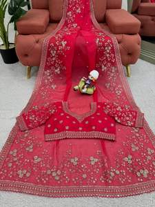 Lanzamiento de nuevo diseñador de ropa de fiesta Tibby Silk Fancy Beautiful Heavy Sequence e hilo bordado Work Saree y blusa - Product Image 6