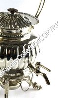 Samovar de style anglais de haute qualité, décoration métallique de luxe, collection Sheffield Silver, capacité de 1,5 L, pour la maison, style royal classique.