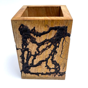 ที่ตั้งปากกาทำจากที่ใส่เครื่องเขียนไม้-โต๊ะไม้อเนกประสงค์และดินสอสำหรับโต๊ะทำงานและอันนี้มีของใช้มากมาย - Product Image 1