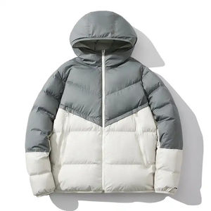 Vente en gros Veste à col à capuche en duvet pour hommes personnalisée hiver Veste chaude personnalisée légère pour l'extérieur pour hommes - Product Image 1