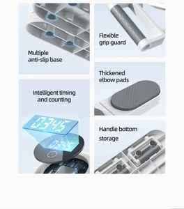 Planche de musculation Rouser Fitness avec bandes de résistance, usage commercial, unisexe, portable, en TPE et métal, avec affichage numérique du nombre de répetitions - Product Image 3