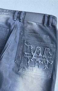 Pantalones vaqueros personalizados de alta calidad para hombre con logotipo personalizado - Product Image 4