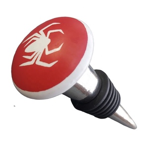 Global Supplier's Beautiful Artwork Hand-Painted Spider Design Ceramic Wine <b>Stopper</b> Vintage Olive Oil Bottle <b>Stopper</b> Gift Item - Product Image 1