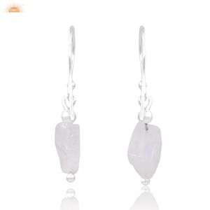 ล่าสุดสายรุ้งมูนสโตนอัญมณีแฮนด์เมดห้อยต่างหู 925 เงินสเตอร์ลิงต่างหูต่างหูแต่งงานสําหรับเจ้าสาว - Product Image 2