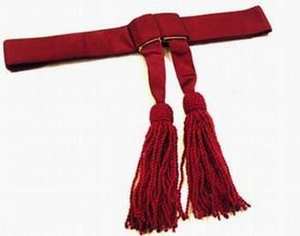 Banda de Lana Roja con Bordado de Teasel para Uniformes y Accesorios, Precio Competitivo, Banda Masónica Azul Bordada en Rojo y Blanco - Product Image 2