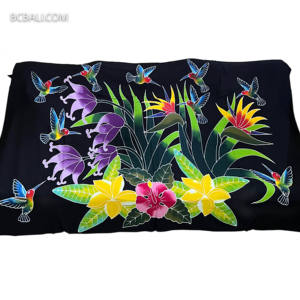 Collection d'été pour femmes de Bali, sarongs en rayonne à motifs floraux dessinés à la main de Bali - Product Image 4