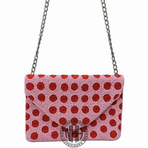 Bolso de mano estilo bohemio para mujer, bolso de mano con cuentas y colorido con correa de cadena, suministro a granel, exportador de bolsos - Product Image 4