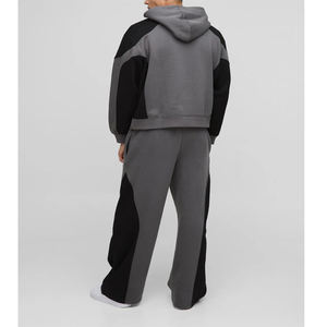 OEM 100% Cotton <b>Men's</b> pullover tracksuit custom screen printed logo heavyweight 480GSM comfortable <b>man</b> <b>2</b> <b>piece</b> <b>set</b> - Product Image 2