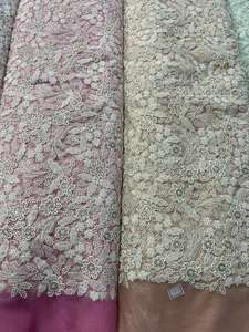 Approvisionnement direct en usine Tissu doux en organza à teindre avec broderie lourde sur tout pour l'approvisionnement mondial en provenance d'Inde - Product Image 2