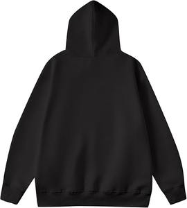 Sudadera clásica de peso pesado 500 GSM, jersey de lana de algodón grueso, estilo en blanco, liso, logotipo personalizado, sudaderas con capucha para hombre, fabricante OEM a granel - Product Image 2
