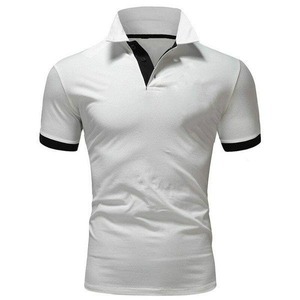Polo para hombre con logotipo personalizado, camiseta informal ajustada de manga corta de algodón, camisetas polo para hombre - Product Image 1