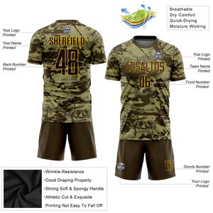 Conjunto de camiseta de entrenamiento de fútbol con impresión Digital personalizada de alta calidad, ropa de fútbol de malla transpirable para entrenamiento de equipos - Product Image 2