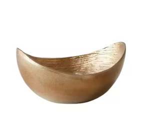 Tazón de comida y fruta seca de acero inoxidable de metal con acabado plateado de alta calidad para restaurante y bar de hotel - Product Image 4