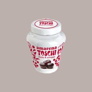Toschi 510g de cerise amarena pré-confite au sirop pour la décoration de gâteaux Amphoretta - Product Image 4