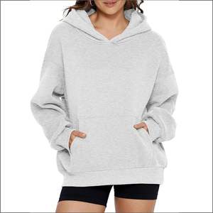 Tendance nouveauté sweat à capuche en coton biologique pour femmes de haute qualité pull à capuche coupe ample avec personnalisation complète - Product Image 4