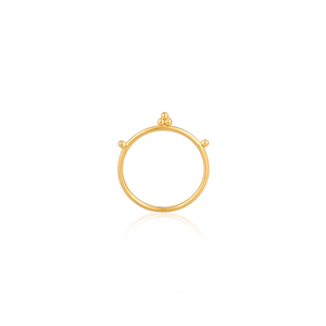 Wholesale Price Fashion Simple Brass Ring Gold Plated Plain Rings Women Fashion Minimalist Brass Ring Gift For Casual And Party - Product Image 1