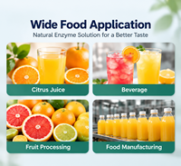 Naringinase Enzympoeder 99% Voedingsmiddelenkwaliteit Enzym Ingrediënt Groothandel Leverancier voor Citrusvruchtensapverwerking Debittering