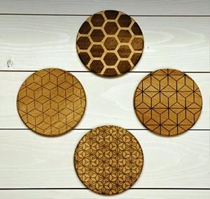 Custom Material Coaster Set Classic Style round Stone Pads for Kitchen Made in India - Product Image 5