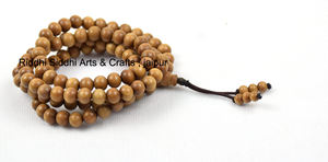 108 8mm Round Sandalwood <b>Loose</b> <b>Beads</b> Bulk Mala Made in India for Yoga and Mala Making - Product Image 4