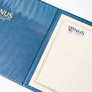Carpeta de Presentación Personalizada con Diseño Transparente para Documentos y Archivos, Cubierta de Diploma en Cuero PU con Impresión Digital - Product Image 4