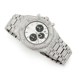 Luxury Fashion Hip Hop Bling Iced Out Moissanite Stainless Steel <b>Quartz</b> Movement <b>Watch</b> for <b>Men</b> - Product Image 5