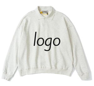 Polo de rugby en coton pur pour hommes en gros, qualité supérieure personnalisée, coupe décontractée, manches longues, sweat-shirts polo 2026 pour adultes - Product Image 2