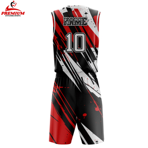 Maillot de basket-ball personnalisé par sublimation, uniforme de basket-ball universitaire avec logo d'équipe - Product Image 2