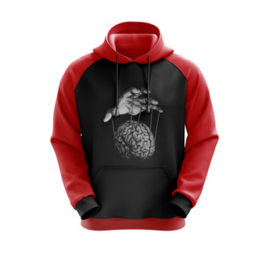 Sweat-shirt à capuche pour homme OEM, hiver, 100% coton, tissu polaire, coupe ample, logo imprimé personnalisé, séchage rapide, respirant - Product Image 3
