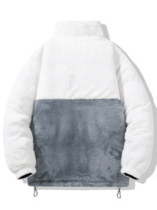 Personalizado de longitud media grueso Puffer logotipo europeo Otoño Invierno nuevo algodón acolchado de talla grande suelto estilo polar comodidad - Product Image 4