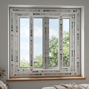 Fenêtre coulissante <span class=keywords><strong>double</strong></span> <span class=keywords><strong>vitrage</strong></span> en <span class=keywords><strong>PVC</strong></span>/UPVC de style américain, étanche, avec bride à clous et stores intégrés pour hôtel - Product Image 4