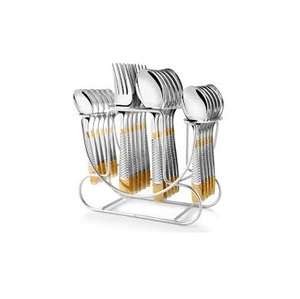 Cubiertos de calidad superior Diseñador clásico Hecho a mano Lujo Mejor cubertería Clásico Elegante Venta al por mayor Cubiertos de metal decorativos nuevos - Product Image 3