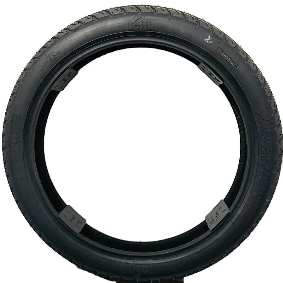 Good Quality Tires and Tubes Motorcycle Tyre 80/100-18 Rear-ZEN Strong Durable Tubeless Tyre Dolfin Brand Made in India